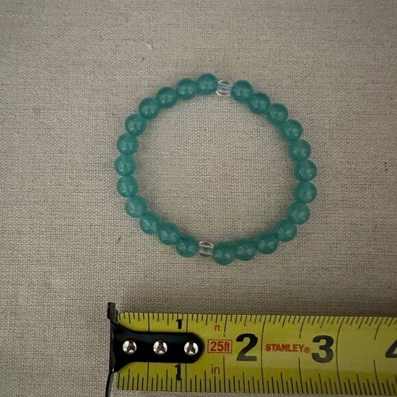 Set of 3 beaded stones with silver accent - set of 3 - Picture 7 of 8